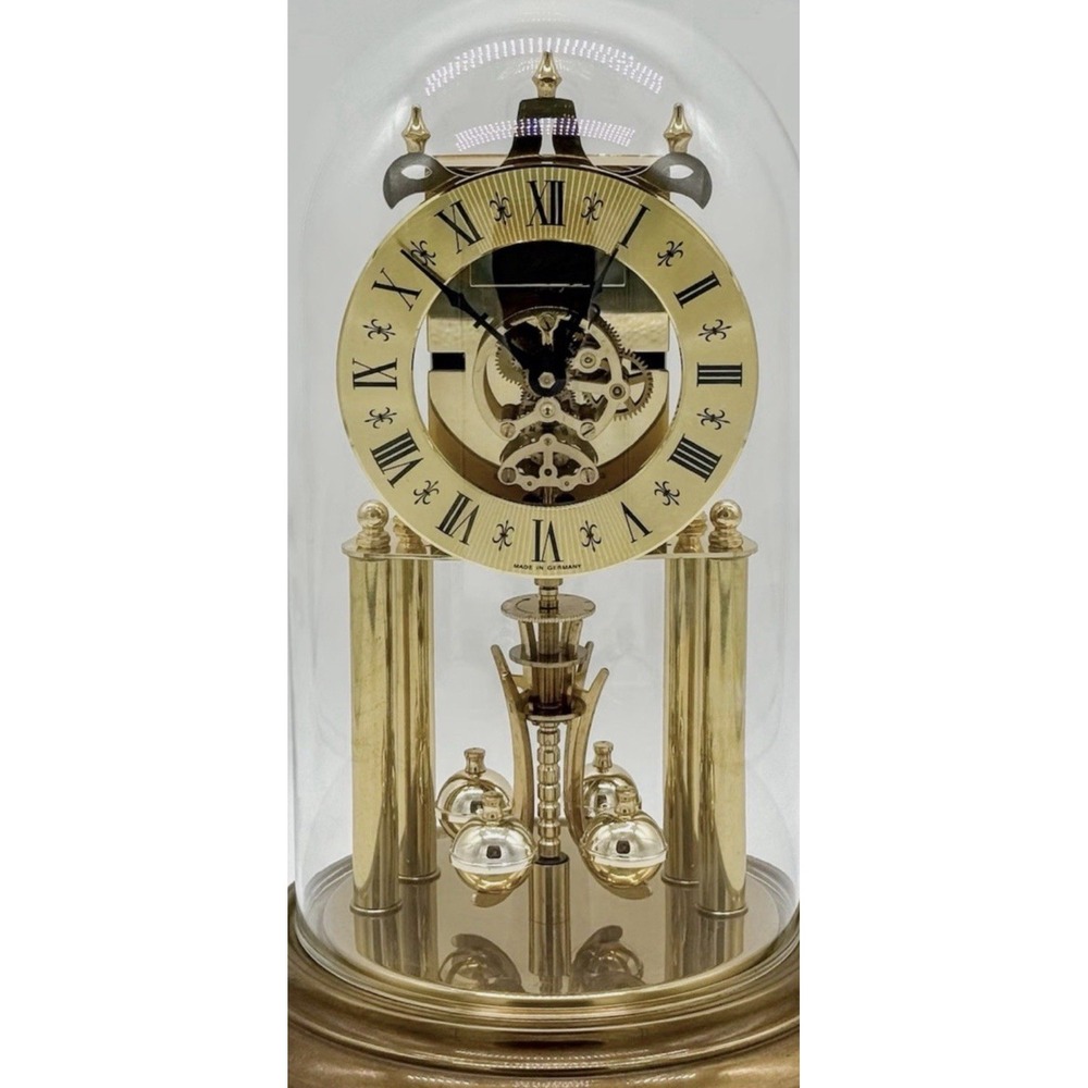Vintage Elgin S. Haller 400 Day Brass Anniversary Time Bomb Clock Germany